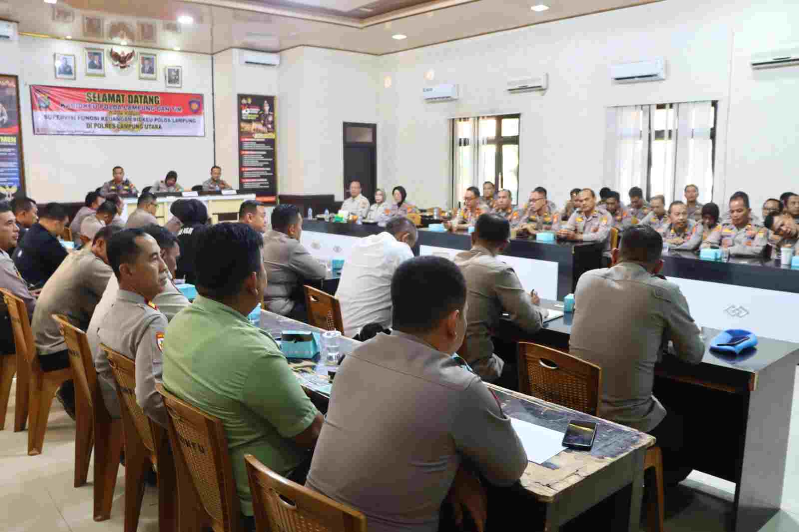 Bidkeu Polda Lampung Supervisi Pengelolaan Keuangan Polres Lampung Utara