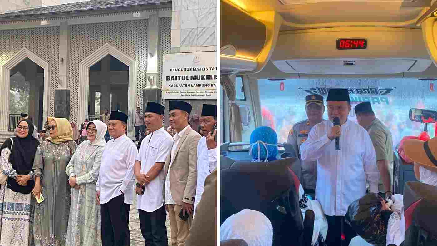 Tangis Haru Sambut Kepulangan 206 Jemaah Haji Lampung Barat dari Tanah Suci