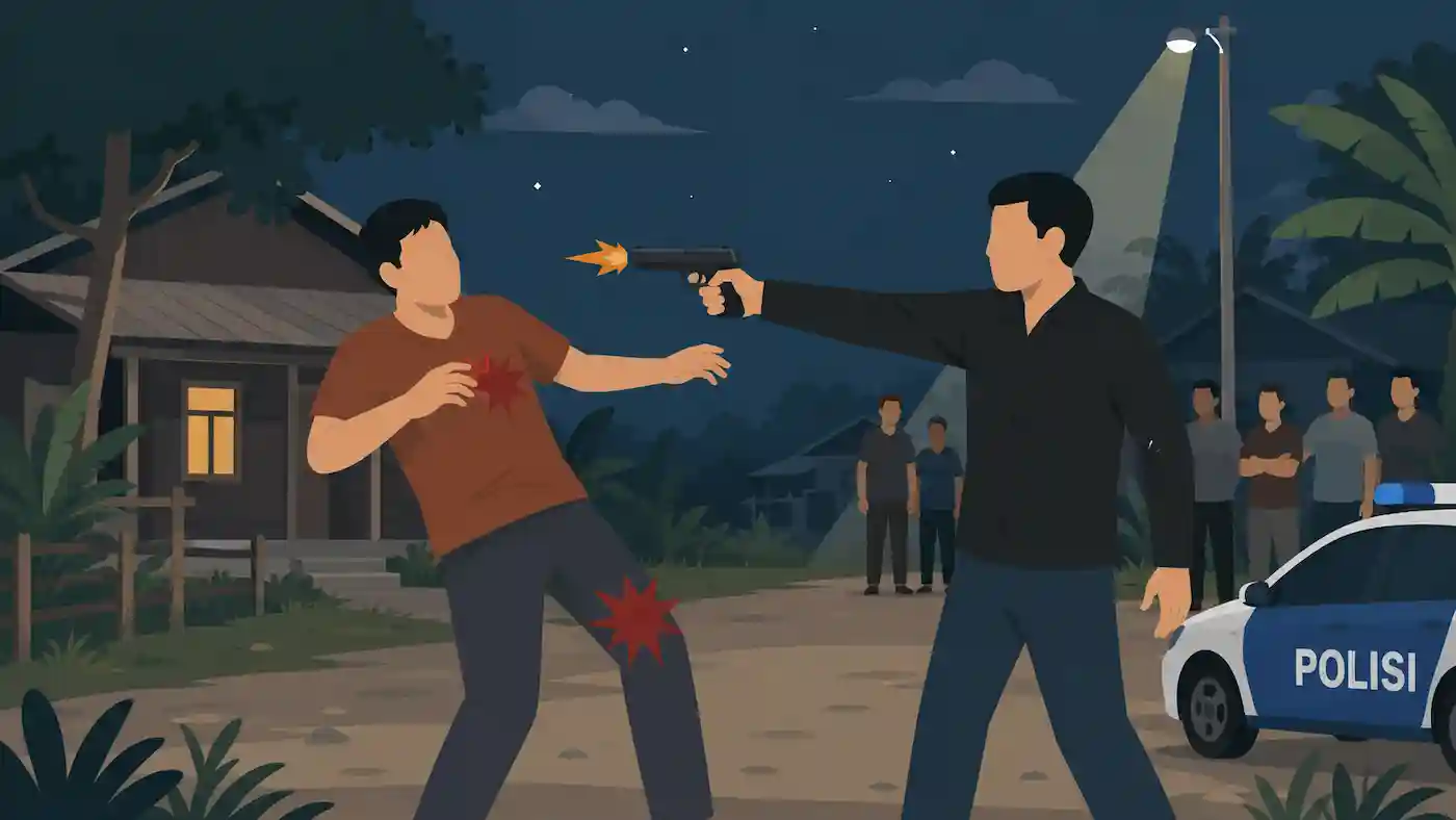 Dendam Lama Berujung Penembakan di Pesisir Barat