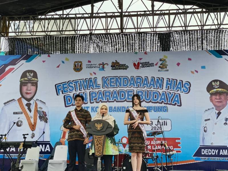 Festival Kendaraan Hias dan Pawai Budaya Semarakkan HUT ke-344 Kota Bandar Lampung