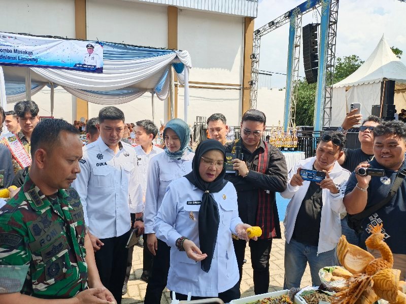 Eva Dwiana Ajak Masyarakat Jaga Warisan Kuliner Lampung Melalui Lomba Tradisional
