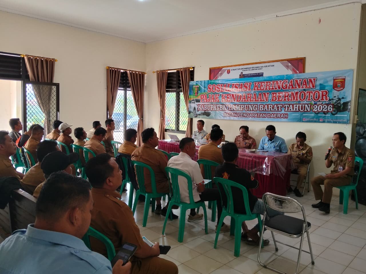 Bapenda Lampung Barat Sosialisasikan Keringanan Pajak Kendaraan hingga 15 Kecamatan