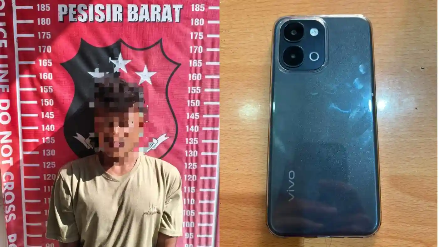 Lacak HP Curian, Tekab 308 Satreskrim Polres Pesisir Barat Ringkus Pelaku Curat di Krui