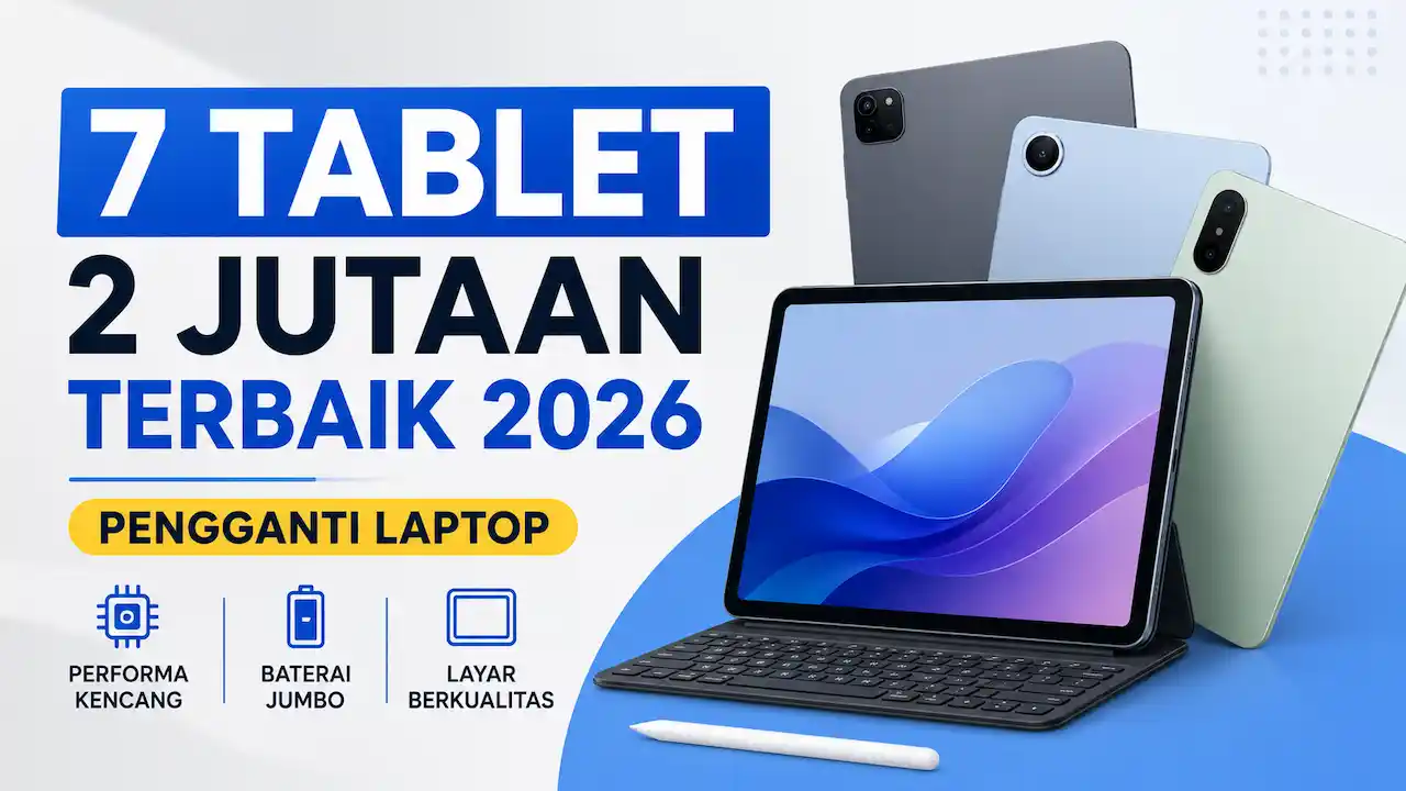 7 Tablet 2 Jutaan Terbaik 2026, Fitur Lengkap dan Layak Gantikan Laptop