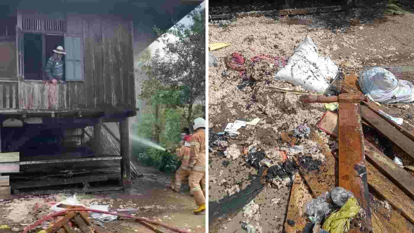 Korsleting Charger Nyaris Hanguskan Rumah Warga di Way Empulau Ulu, Kerugian Capai Rp40 Juta