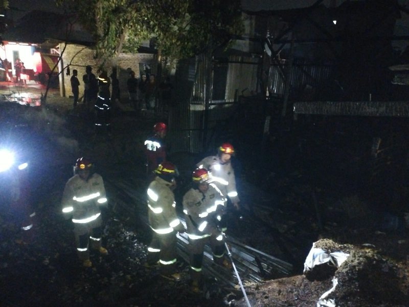 Kebakaran Gudang Pakan Ternak di Way Laga Bandar Lampung, 15 Kambing Mati dan Kerugian Rp 65 Juta