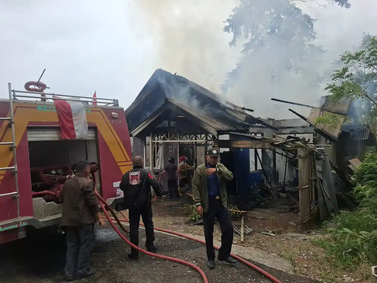 Rumah Dinas Pemkab Lampung Barat di Kubuperahu Terbakar, Api Padam dalam 20 Menit