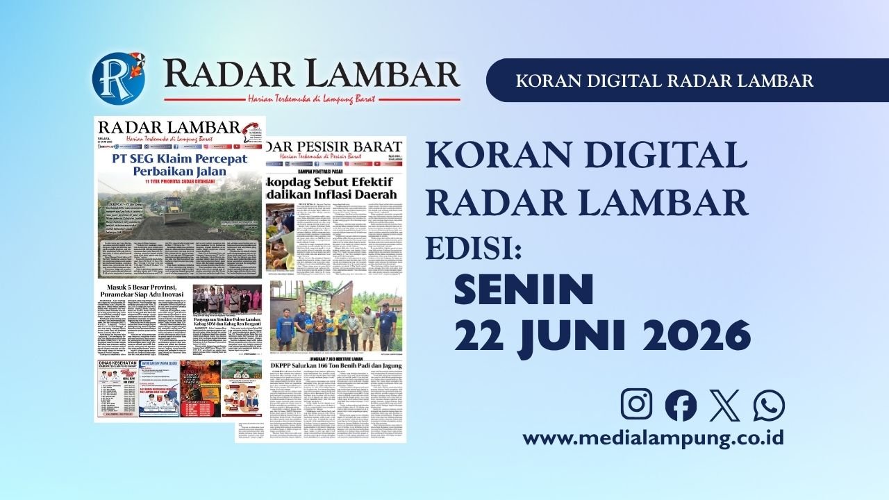 Epaper Radar Lambar Edisi 23 Juni 2026