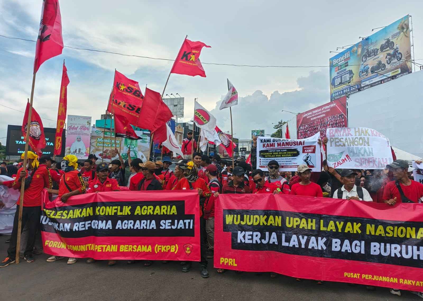 May Day Bukan Seremoni, Buruh Lampung Desak Perlindungan Nyata