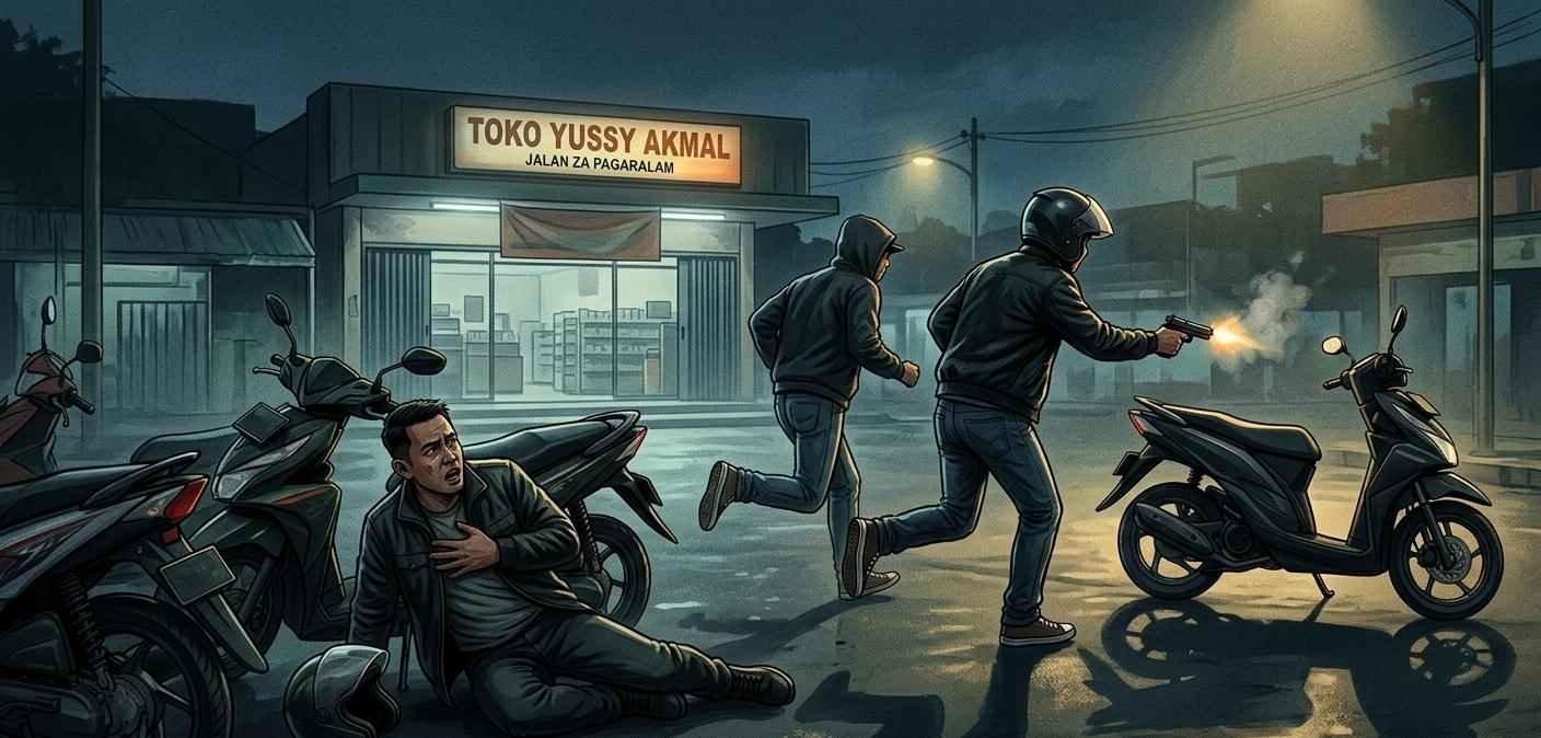 Pergoki Curanmor di Labuhan Ratu, Anggota Polda Lampung Tewas Ditembak