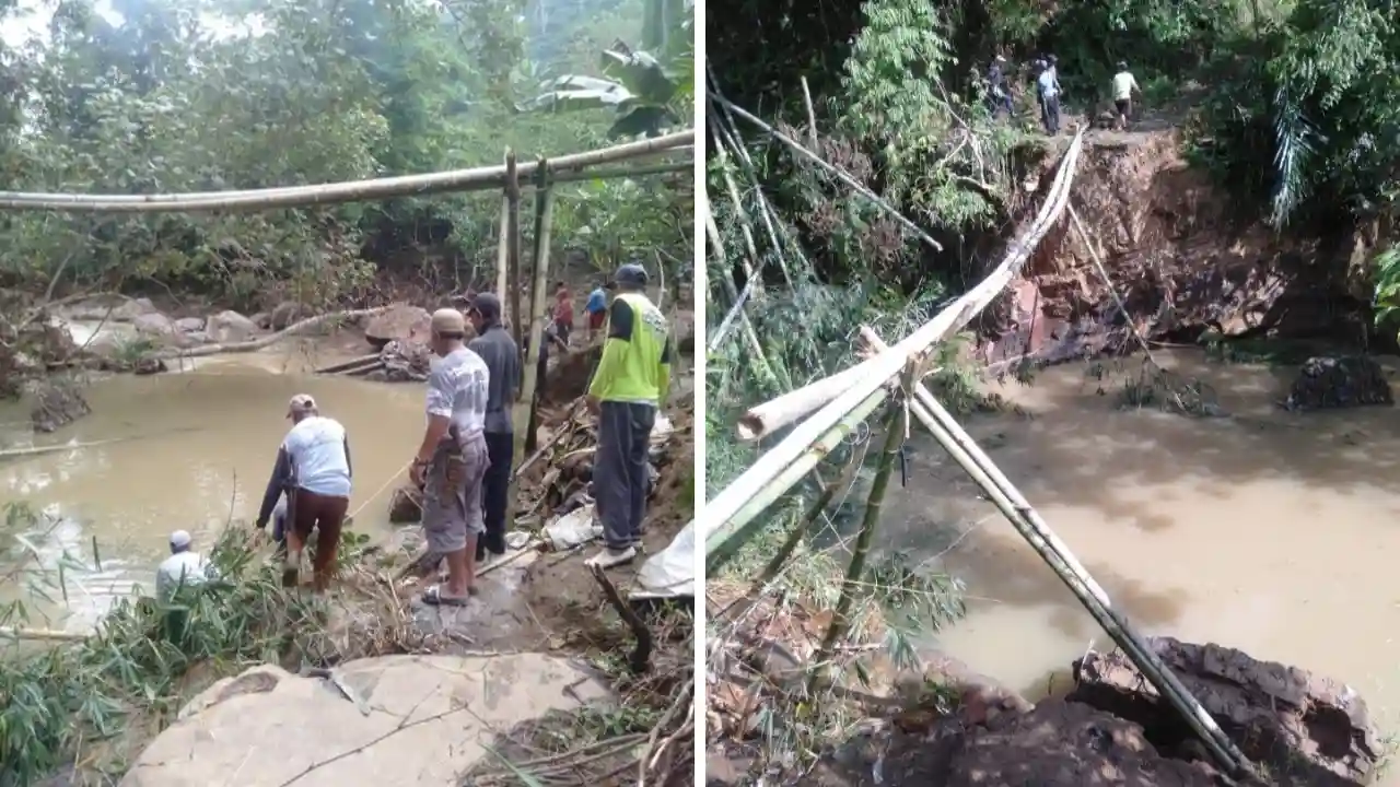 Janji BPBD Dipertanyakan, Jembatan Penghubung Tunas Jaya - Sumber Alam Tak Kunjung Dibangun
