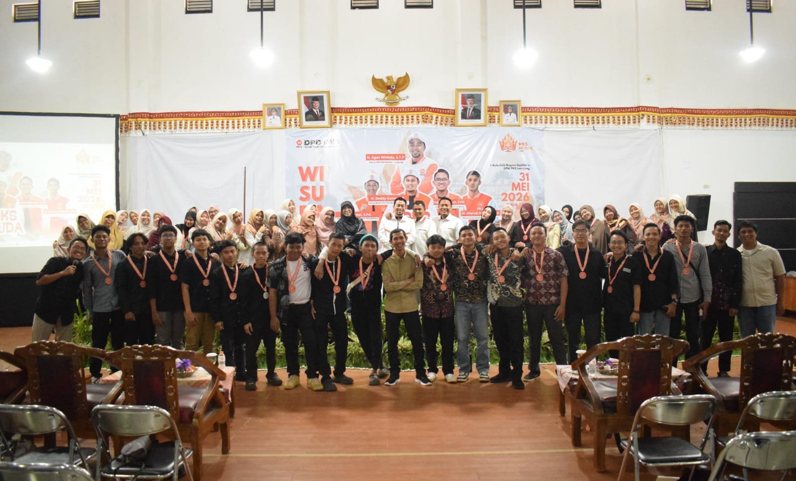 DPD PKS Bandar Lampung Lepas 100 Alumni PKS Muda Institut