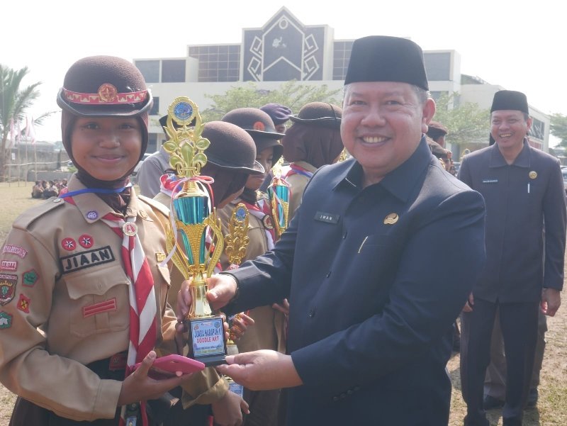 Hari Kesaktian Pancasila, Sekda Iwan Gunawan Tutup Gebyar Perkemahan Bandar Lampung