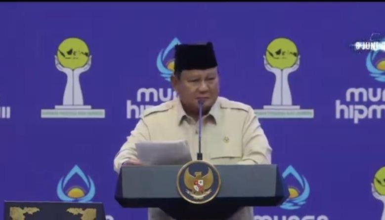 Prabowo Buka Munas XVIII HIPMI, Dorong Pengusaha Muda Perkuat Ekonomi Nasional