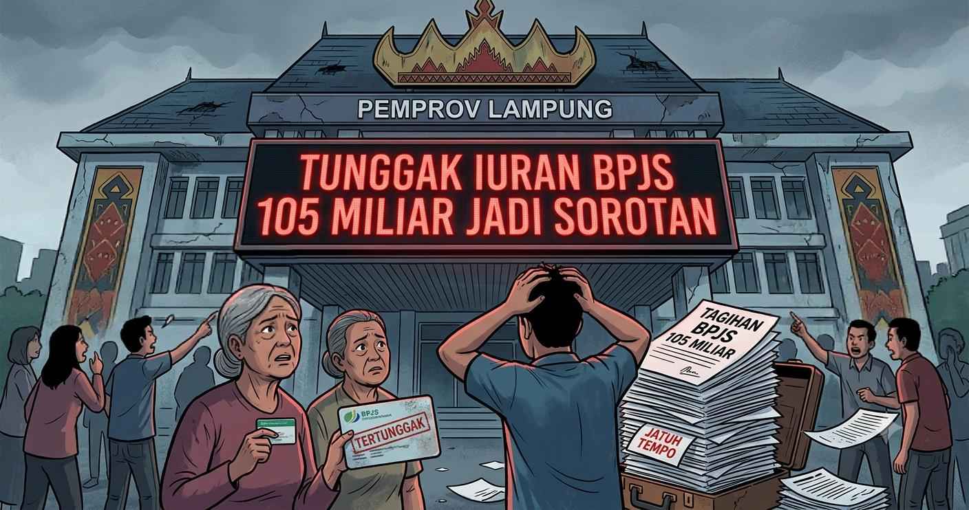 Pemprov Lampung Tunggak Iuran BPJS 105 Miliar Jadi Sorotan
