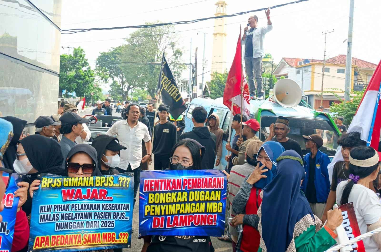 Aliansi Lampung Bersatu Desak Audit MBG dan Tunggakan BPJS di DPRD Lampung