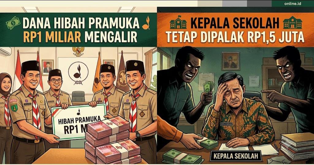 Dana Hibah Pramuka Rp1 Miliar Mengalir, Kepala Sekolah Tetap Dipalak Rp1,5 Juta