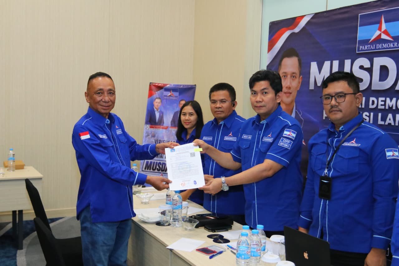 Edy Irawan Arief Melaju Sendirian di Musda Demokrat Lampung 2026