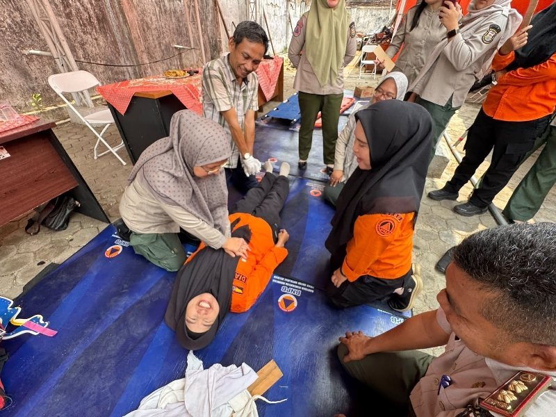 BPBD Bandar Lampung Gelar Pelatihan First Aid dan BHD Bersama PMI