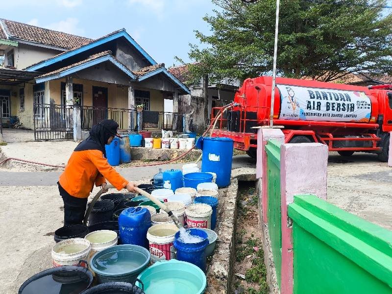 Sebelas Lokasi di Bandar Lampung Masuk Daftar Pendistribusian Air Bersih