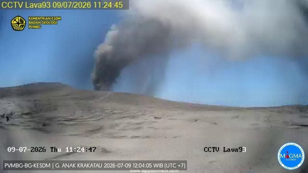 Gunung Anak Krakatau Masih Berstatus Siaga Level III, PVMBG Imbau Warga Jauhi Radius 3 Kilometer