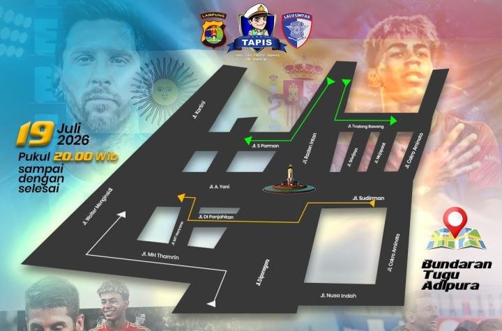 Nobar Final Piala Dunia 2026 di Tugu Adipura, Polresta Terapkan Rekayasa Lalu Lintas