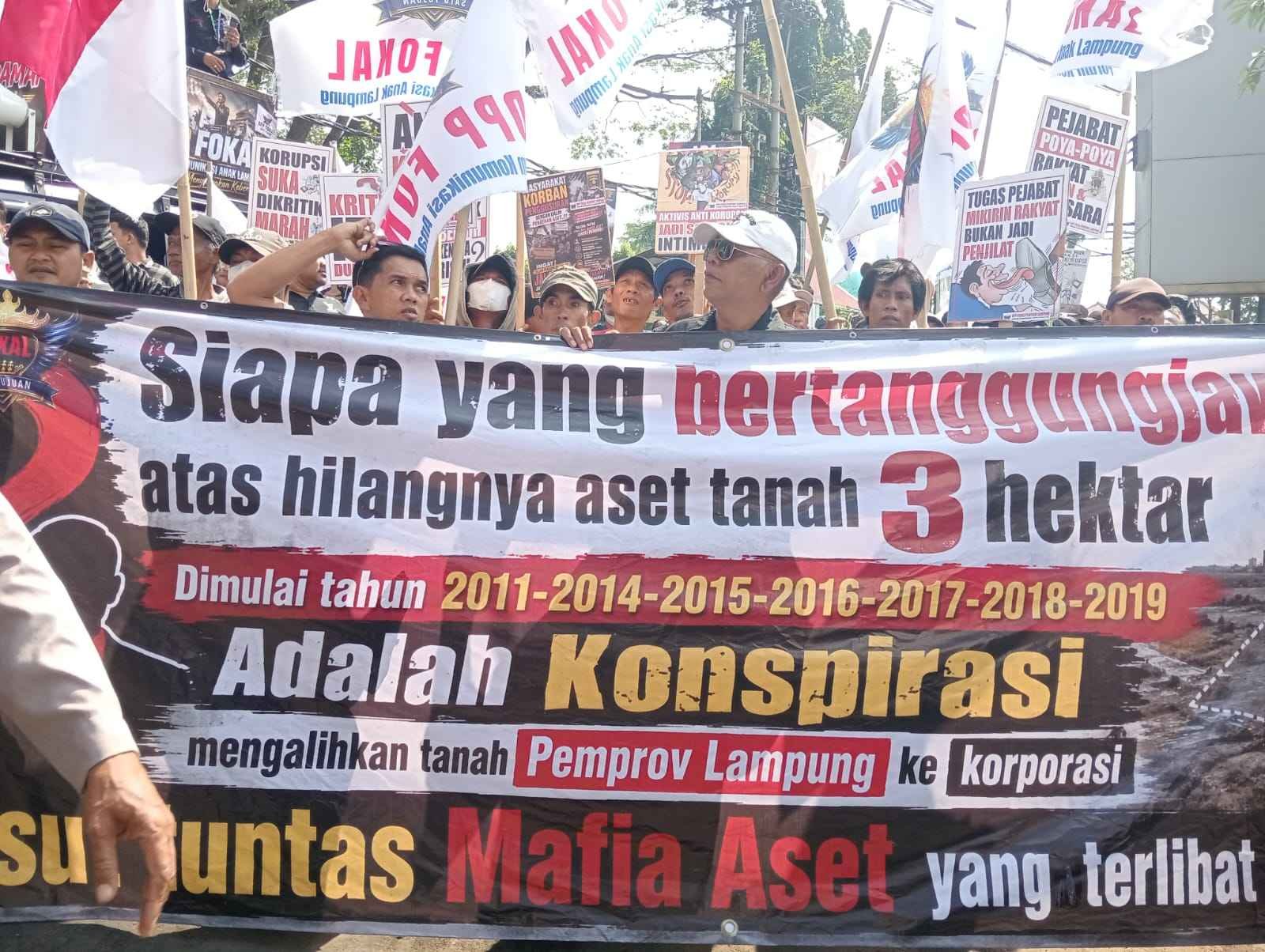 FOKAL Desak Kejati Lampung Usut Dugaan Korupsi Aset Way Hui, Ancam Aksi Jilid II