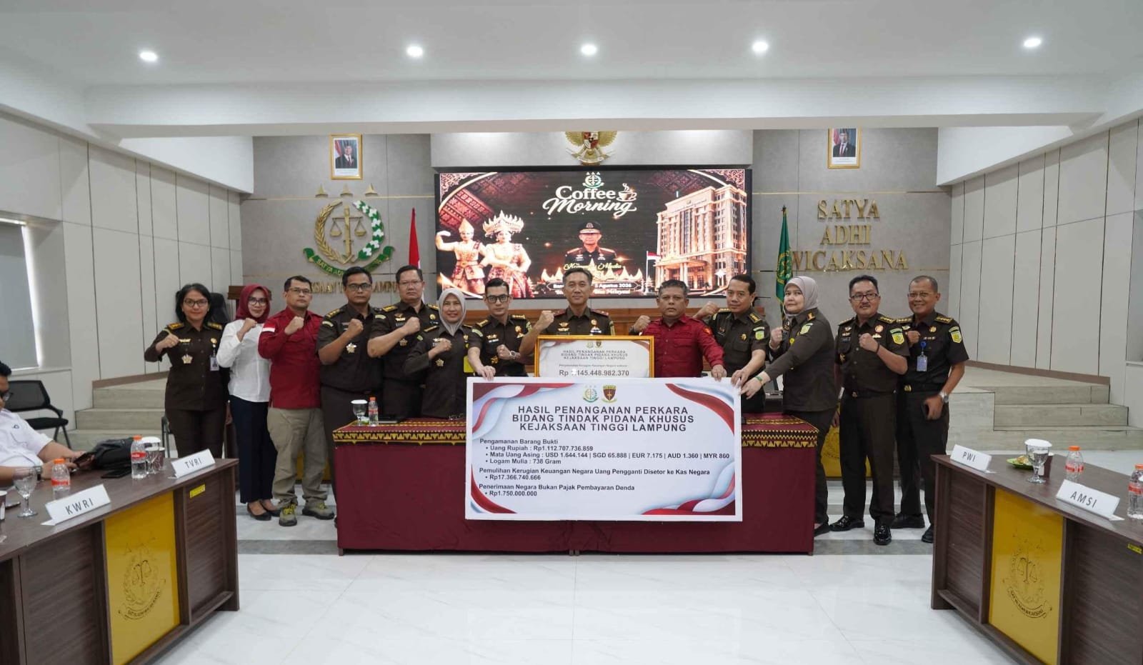 Kejati Lampung Selamatkan Uang Negara Rp1,14 Triliun, Strategi Follow the Money Berbuah Hasil