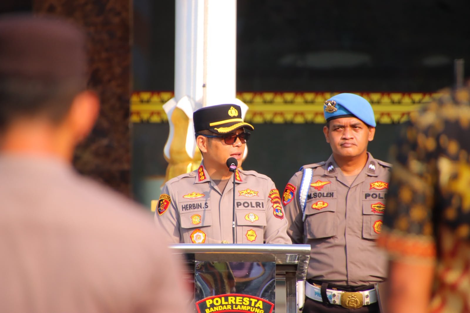 Pimpin Apel Perdana, Kapolresta Bandar Lampung Tekankan Pelayanan Humanis