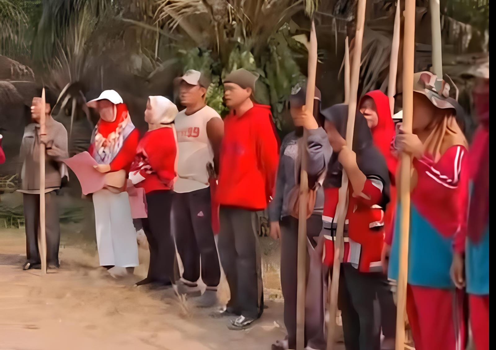 HUT ke-81 RI, Warga Anak Tuha Gelar Upacara di Tengah Konflik Agraria PT BSA