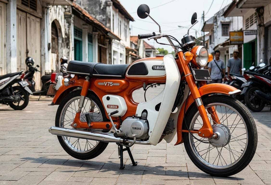 Yamaha V75, Kisah Motor Bebek 2-Tak Legendaris yang Kini Diburu Kolektor