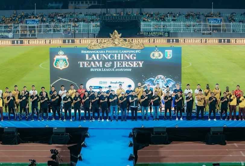 Bhayangkara Presisi Lampung FC Target Tiga Besar Liga 1 2026/2027, Skuad dan Jersey Resmi Diluncurkan