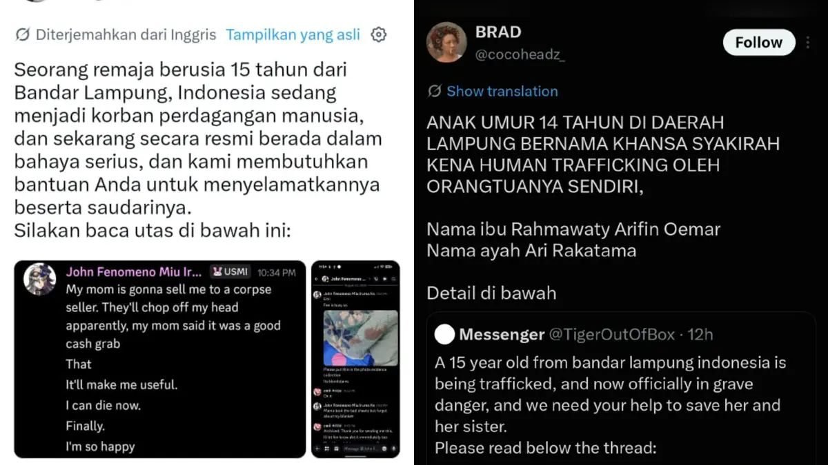 Polda Lampung Telusuri Unggahan Viral Siswi 15 Tahun soal Dugaan TPPO dan Kekerasan