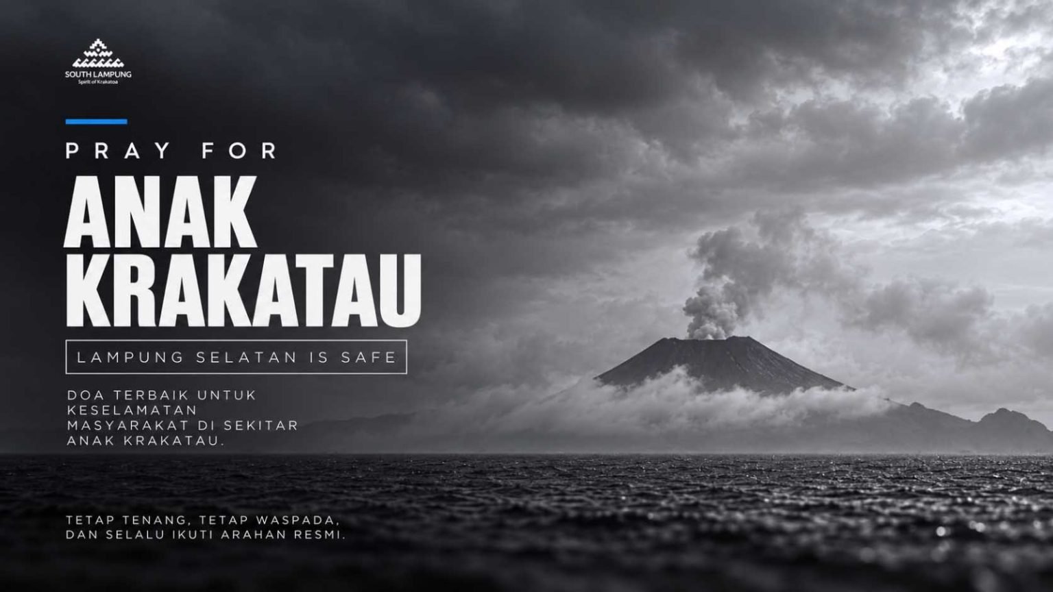 Gunung Anak Krakatau Erupsi, Pemkab Lampung Selatan Bergerak Cepat Lindungi Warga Pesisir