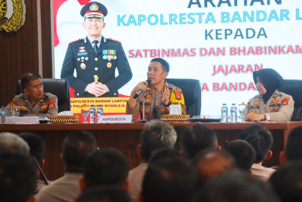 Kapolresta Bandar Lampung Tekankan Bhabinkamtibmas Jadi Problem Solver bagi Warga