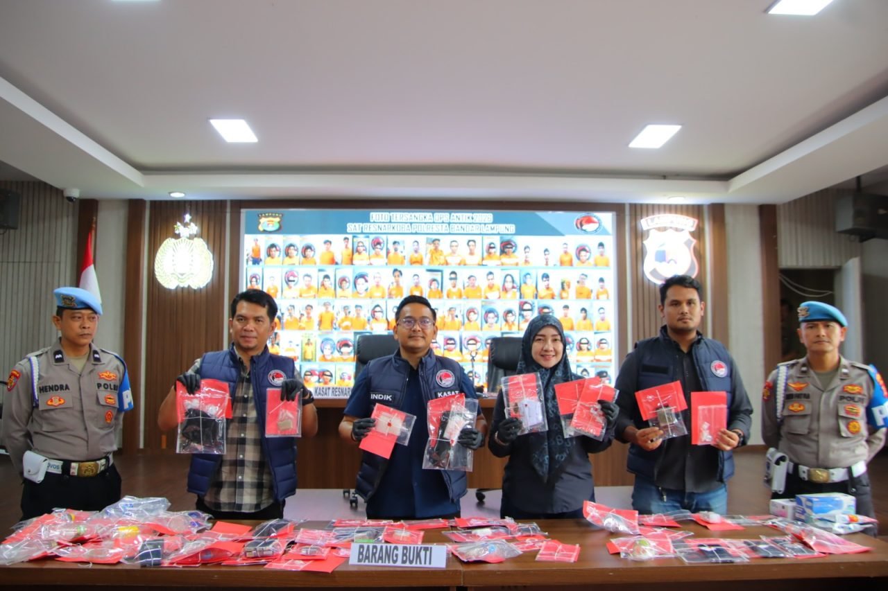 Operasi Antik Krakatau 2026 Ungkap 72 Kasus Narkotika, 100 Tersangka Diamankan