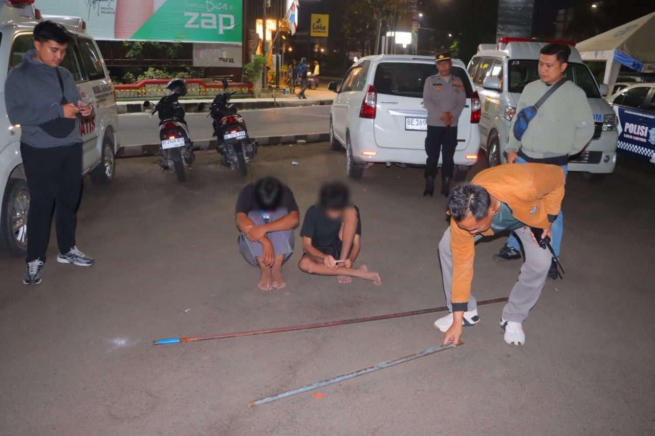 Dua Remaja Diamankan Saat Diduga Hendak Tawuran di Bandar Lampung