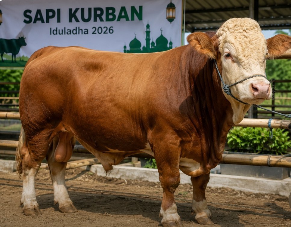 Lampung Siapkan 16 Sapi Kurban Presiden Bobot Hingga 1,1 Ton untuk Idul Adha