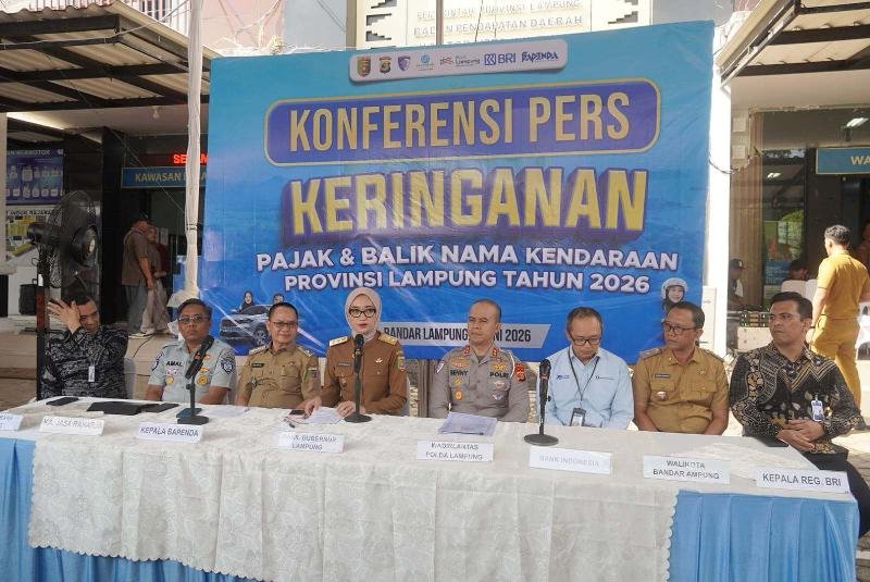 Program Keringanan Pajak Kendaraan Lampung Resmi Dimulai, Wajib Pajak Patuh Dapat Bonus
