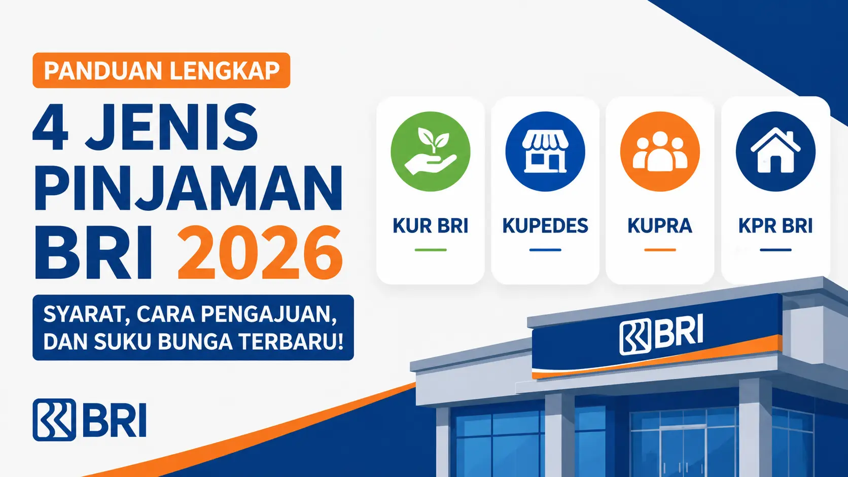 Kenali 4 Produk Pinjaman BRI 2026, Mulai KUR hingga KPR Beserta Suku Bunganya