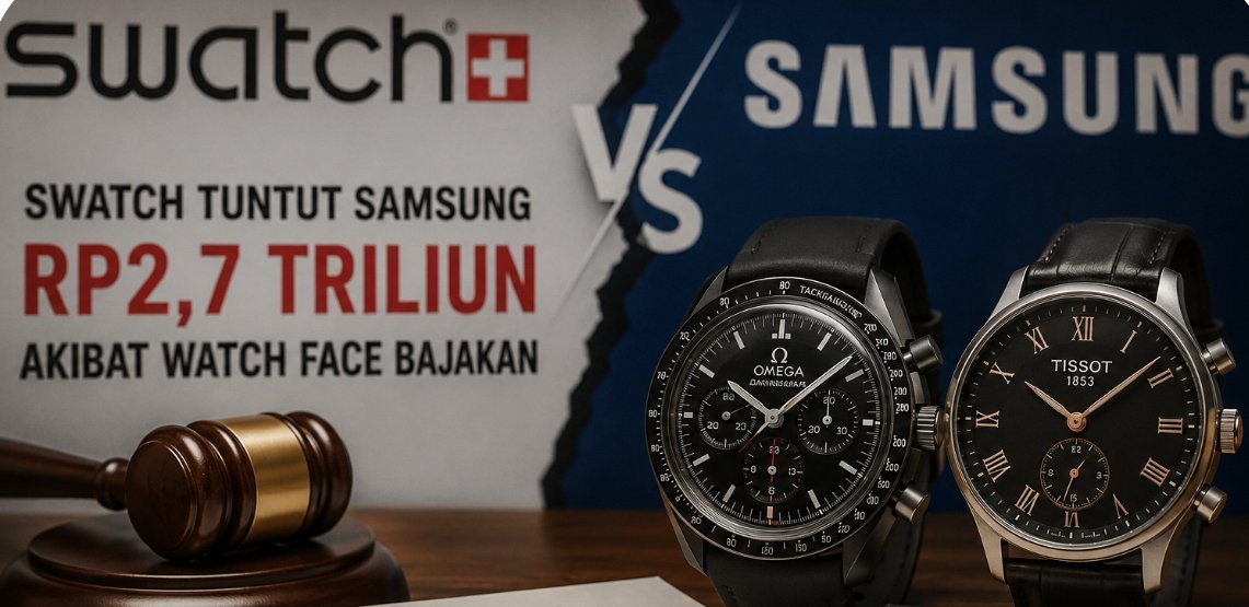 Swatch Tuntut Samsung Rp2,7 Triliun Akibat Watch Face Bajakan