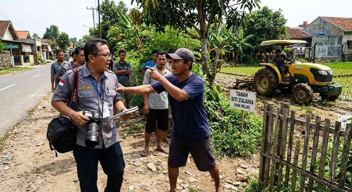 Konflik Lahan Sukarame Baru , Wartawan Diintimidasi Saat Jalankan Tugas