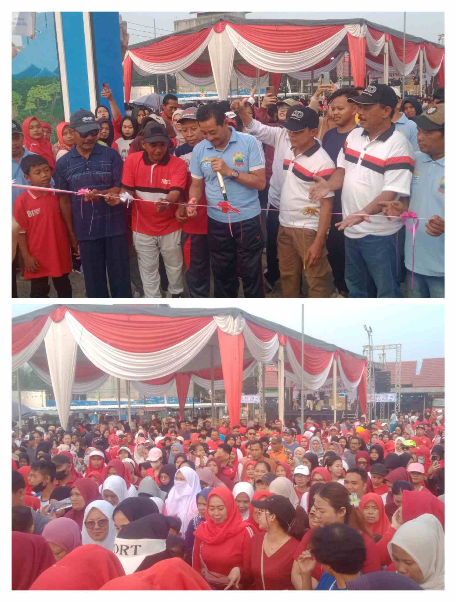 Semarak Kemerdekaan HUT RI Ke 81,Warga Jatimulyo Tumpah Ruah ikuti Jalan Sehat