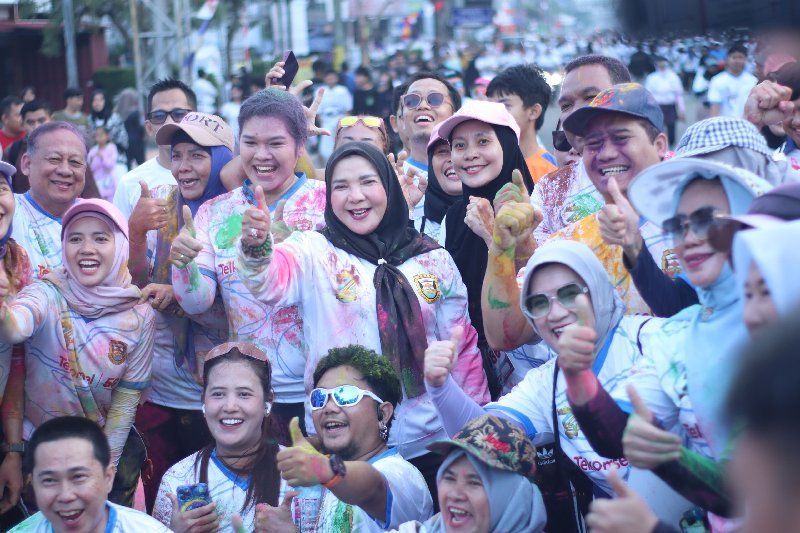 Bandar Lampung Color Run 2026 Meriahkan HUT ke-344 Kota Bandar Lampung, Ribuan Warga Ambil Bagian