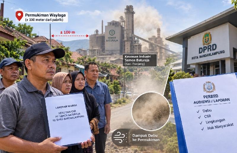 Warga Waylaga Gerah, Debu dan CSR Semen Baturaja Dibawa ke DPRD