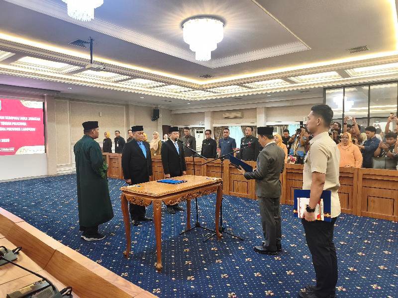 Pemprov Lampung Gelar Pelantikan, Lukman Pura Kembali Jadi Direktur RSUDAM