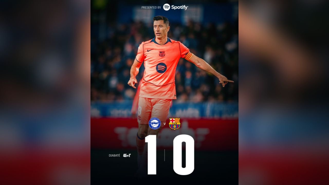 Barcelona Tersandung Setelah Pesta Juara, Rekor Tak Terkalahkan Berakhir di Markas Alaves