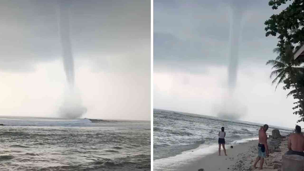Angin Puting Beliung Muncul di Perairan Tanjung Setia, Sempat Disaksikan Wisatawan