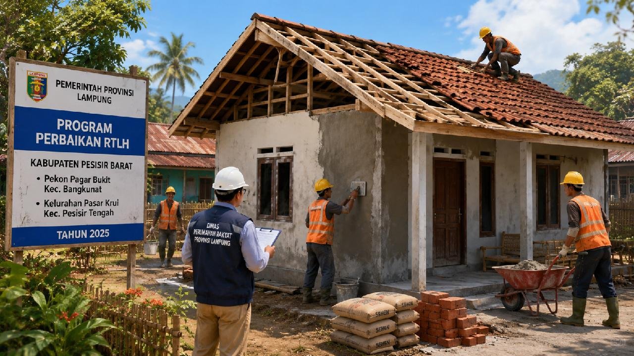 Pemprov Lampung Siapkan Perbaikan 20 RTLH di Pesisir Barat