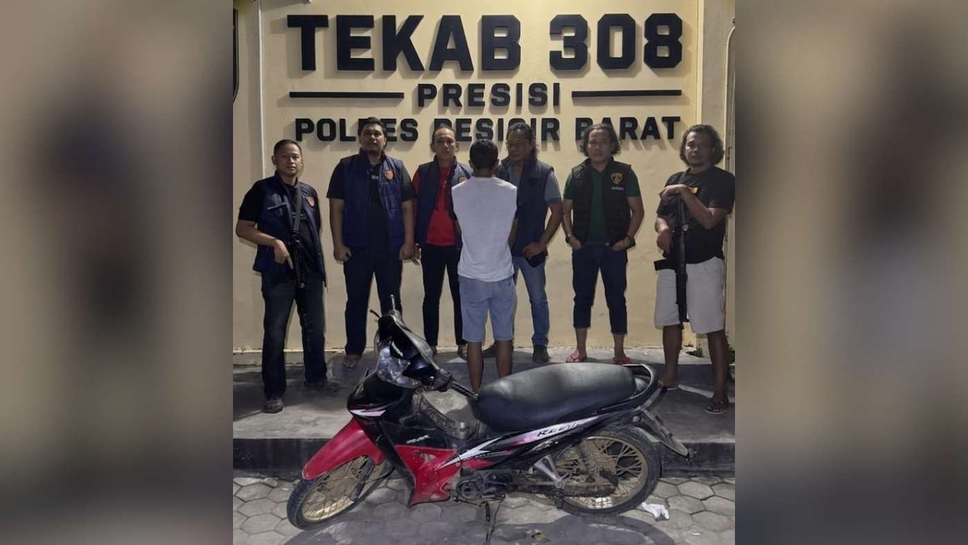 Polisi Amankan Terduga Penadah Motor Honda Revo Curian di Ngambur